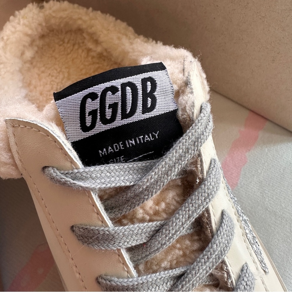 Golden Goose Lined Mule Slippers In Off-White. - Picture 4 of 7